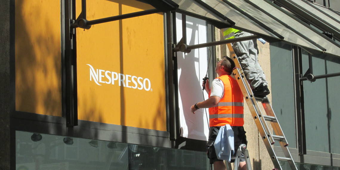 Nespresso Folienverklebung